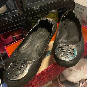 Black Tory Burch flats